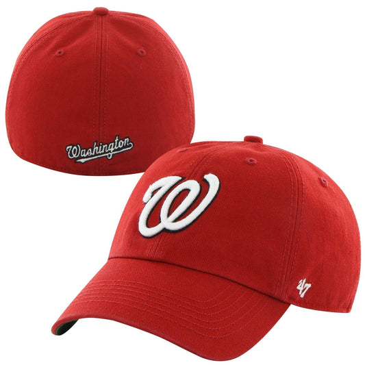 47 Washington Nationals Red Home Franchise Fitted Dad Hat Official Team Hat Sports Fan Cap Official MLB Team Hat Baseball Fan Cap