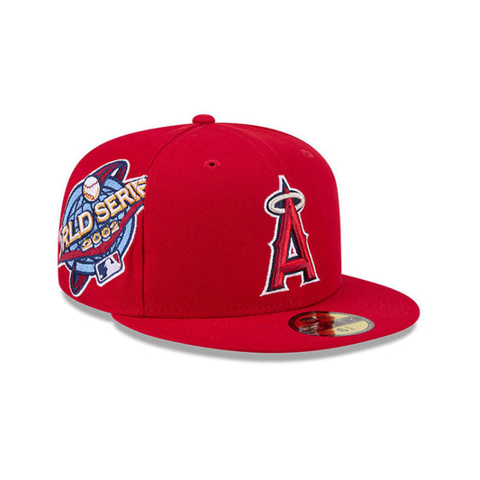 Anaheim Angels MLB Hidden Hit 59FIFTY Fitted New Era Red Official Team Hat Sports Fan Cap Official MLB Team Hat Baseball Fan Cap
