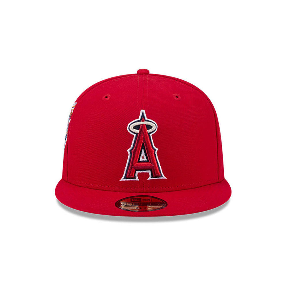 Anaheim Angels MLB Hidden Hit 59FIFTY Fitted New Era Red Official Team Hat Sports Fan Cap Official MLB Team Hat Baseball Fan Cap