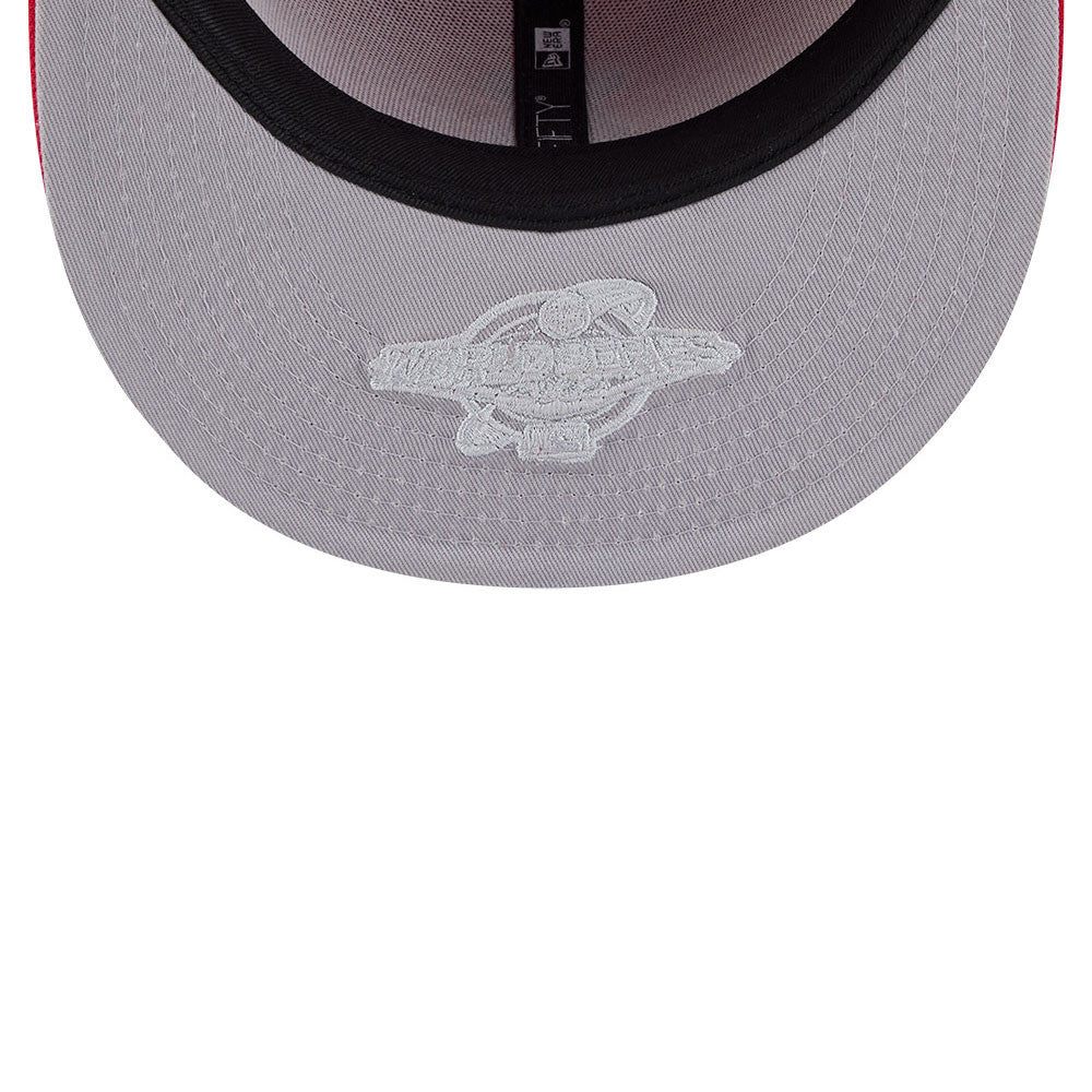 Anaheim Angels MLB Hidden Hit 59FIFTY Fitted New Era Red Official Team Hat Sports Fan Cap Official MLB Team Hat Baseball Fan Cap