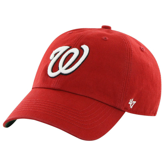 47 Washington Nationals Red Home Franchise Fitted Dad Hat Official Team Hat Sports Fan Cap Official MLB Team Hat Baseball Fan Cap